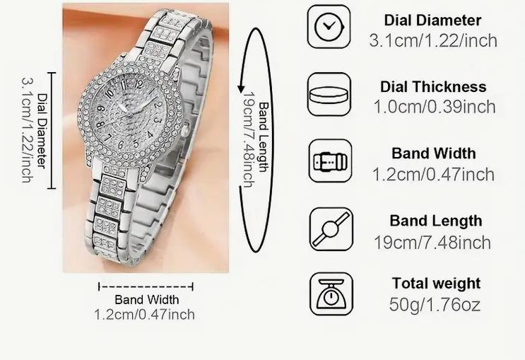 Rose Gold Rhinestone Women's Watch - photo 2