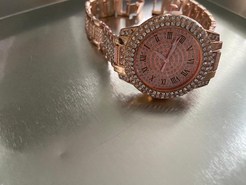 Rose Gold Rhinestone Women's Watch - photo 4