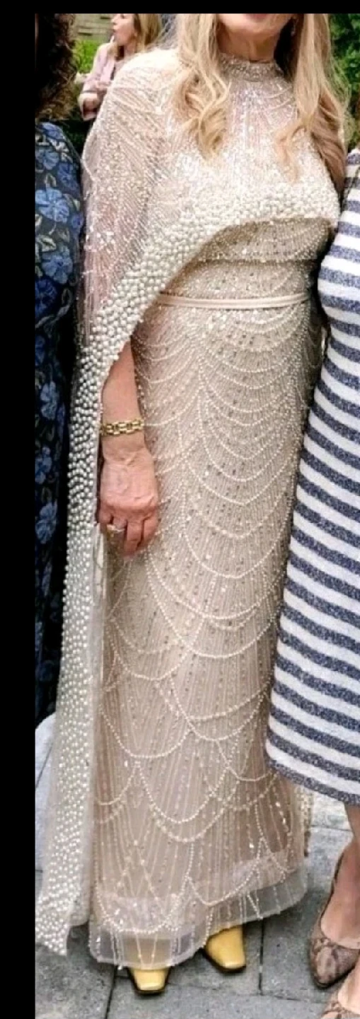 Beaded Cape Gown - photo 2