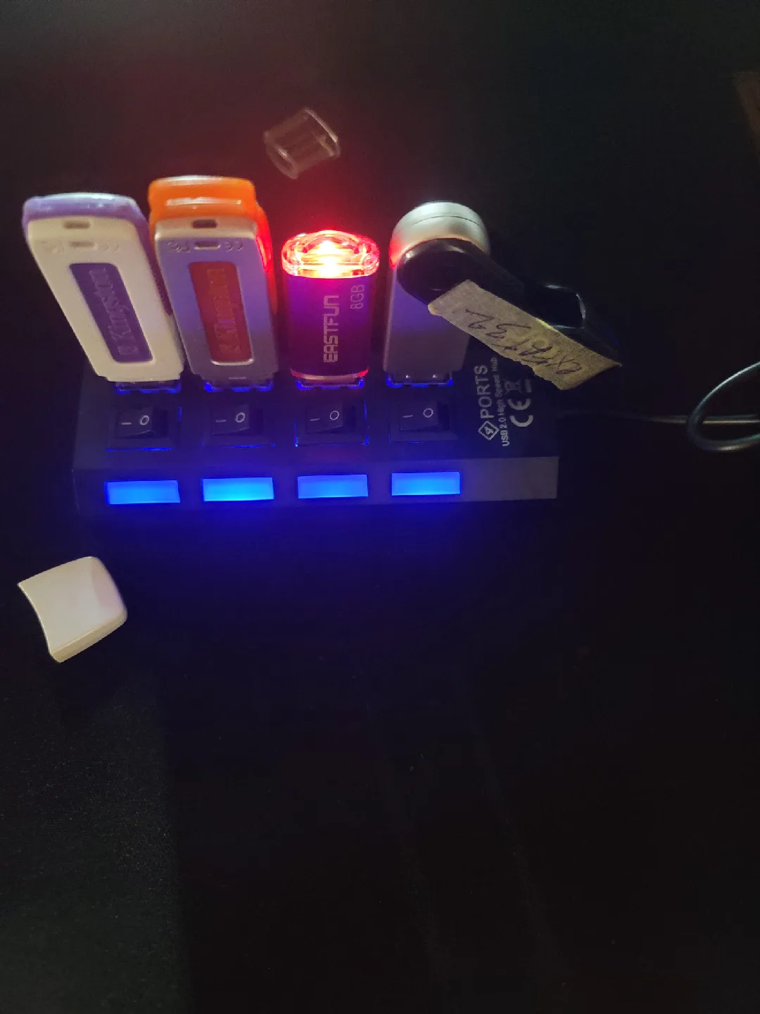 Concentrador adaptador USB 2.0 LED con 4 puertos para computa image indicator(2)