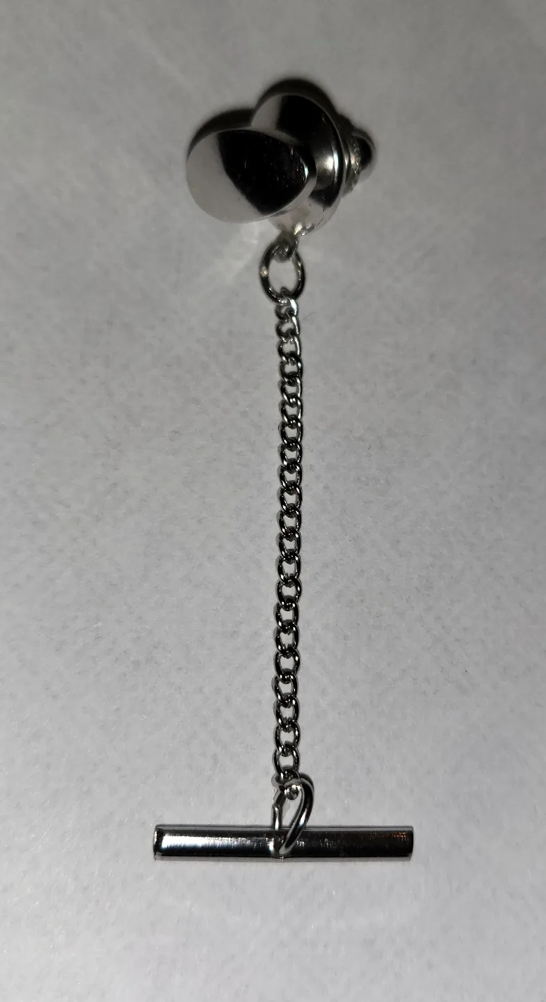 Vintage Tie Tack with Chain thumbnail