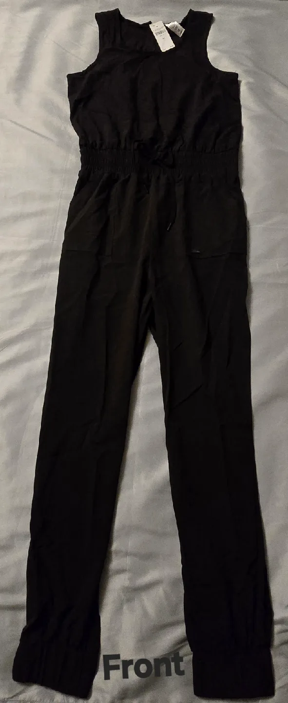NEW! Girl's Black Dressy Jumpsuit! Size 12 Youth thumbnail