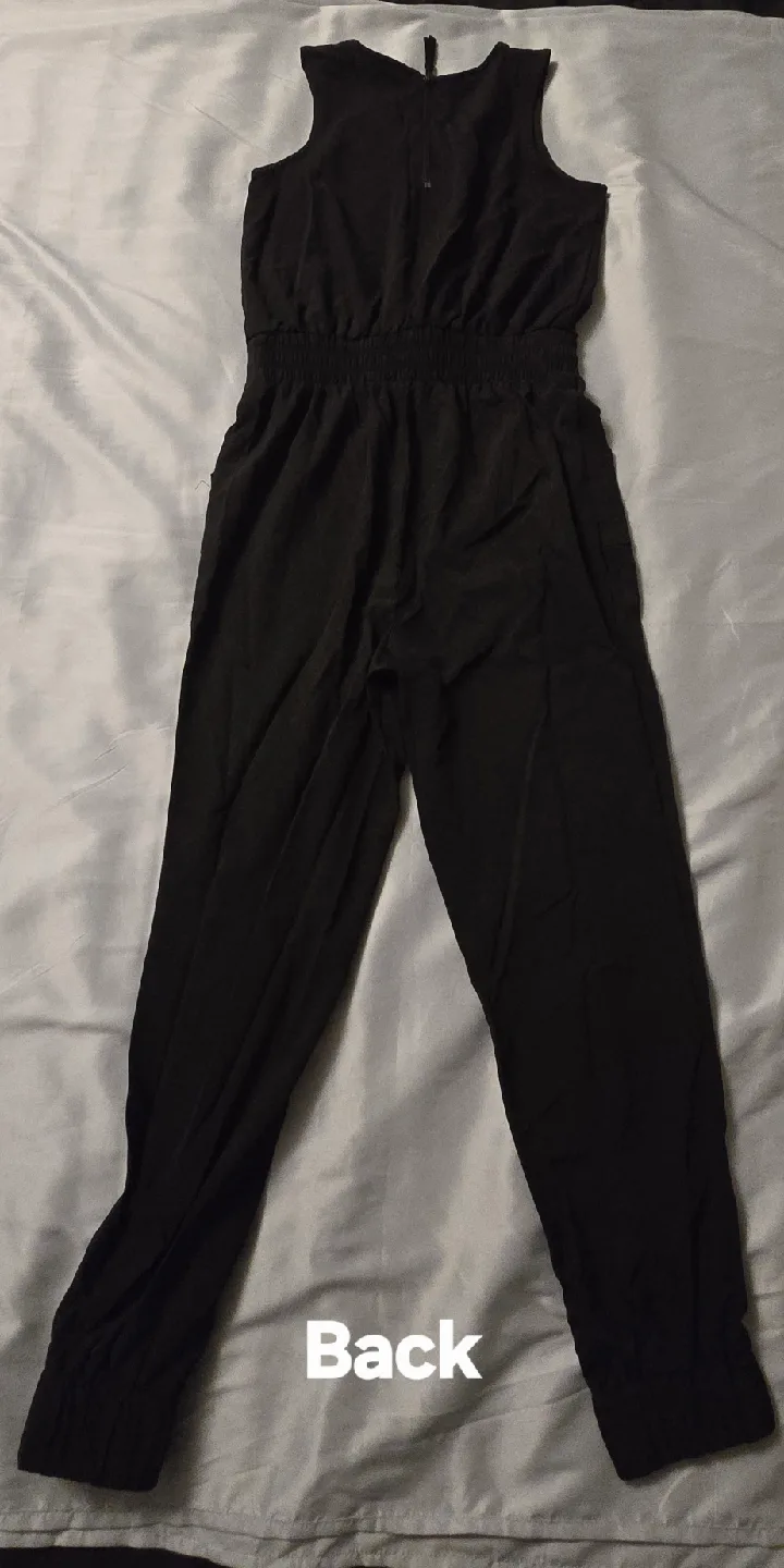 NEW! Girl's Black Dressy Jumpsuit! Size 12 Youth image indicator(7)