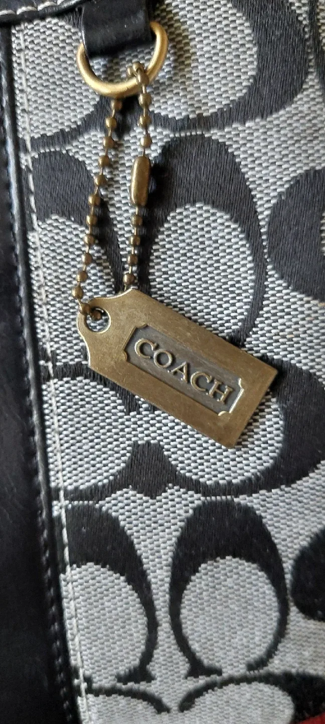 Coach Crossbody Purse - Black & Grey image indicator(2)