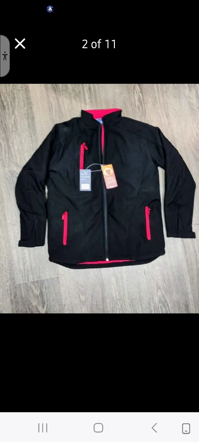 Biz Collection Softshell Jacket - Black & Red thumbnail