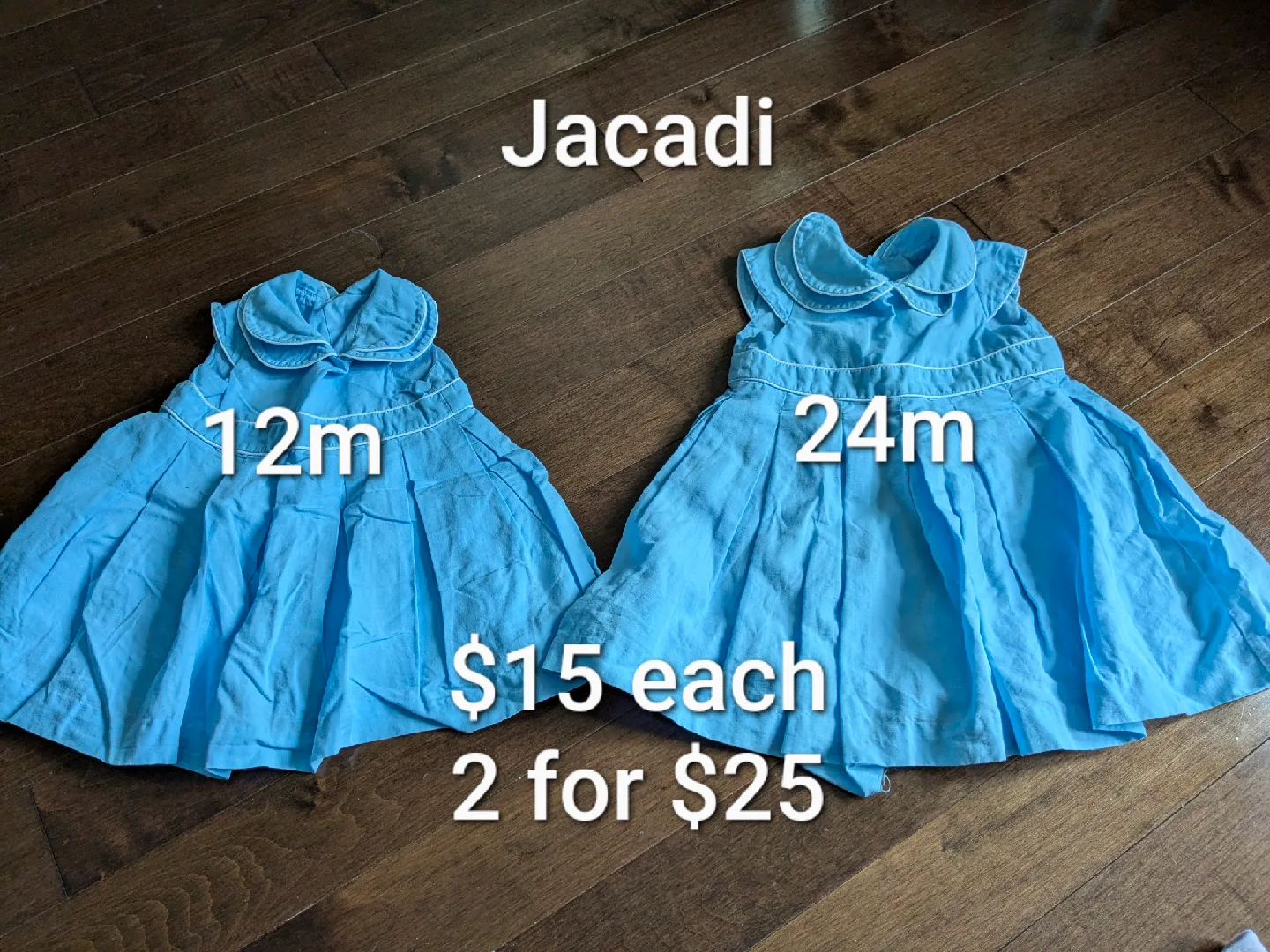 Jacadi Baby Dresses - 12m & 24m