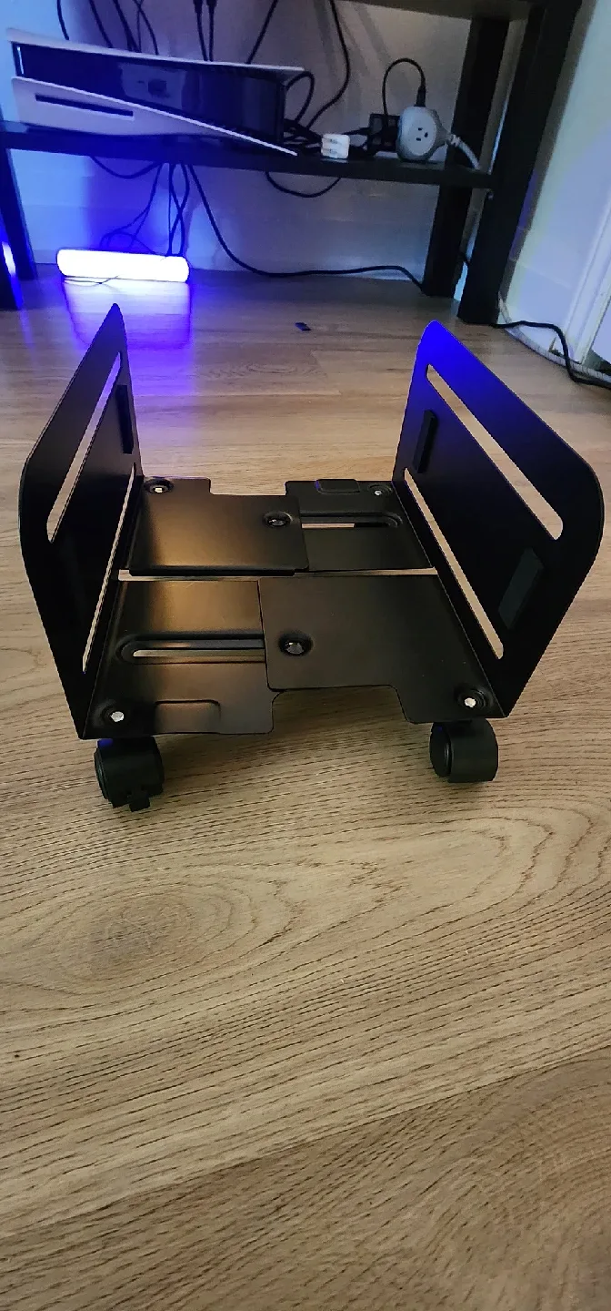 HUMANCENTRIC PC Tower Stand with Wheels - Black image indicator(2)