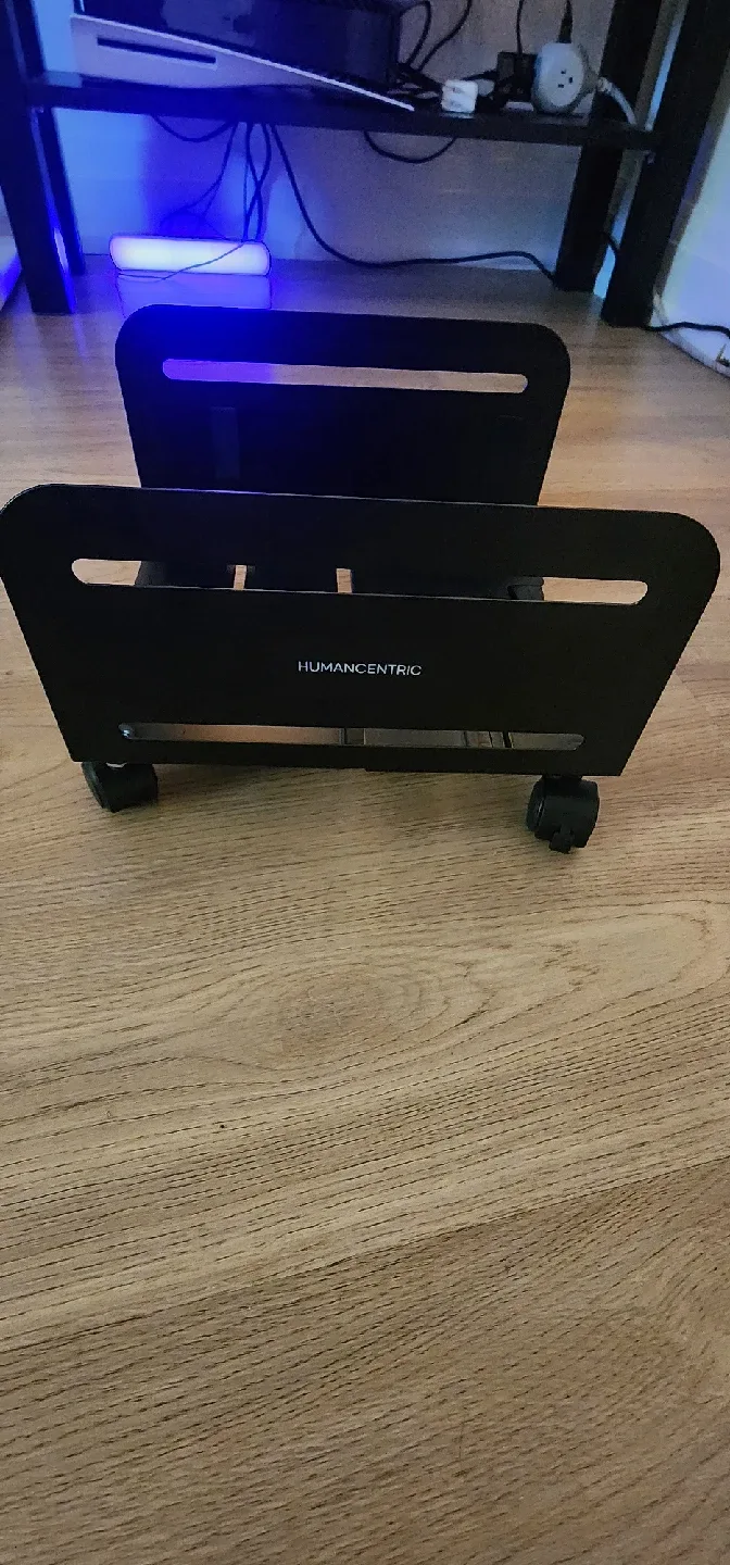 HUMANCENTRIC PC Tower Stand with Wheels - Black image indicator(3)