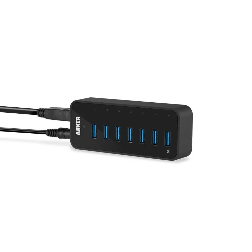 Anker 7-Port usb 3.0 Data Hub with Build-in Charger Port image indicator(6)