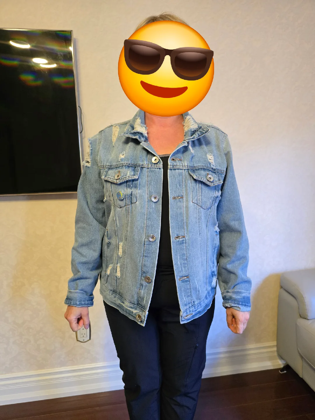 Distressed Denim Jacket thumbnail