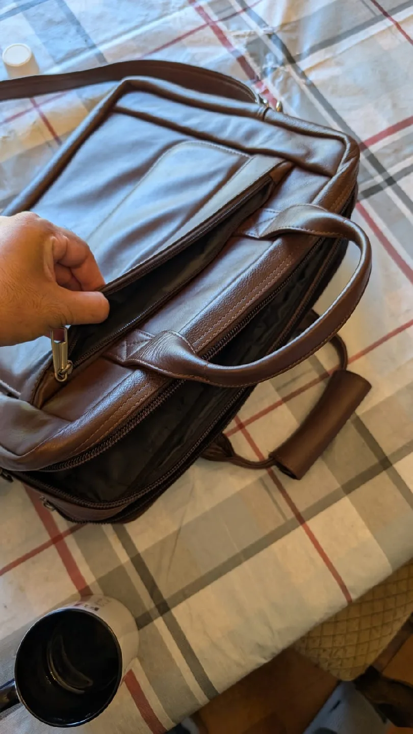 Brown Leather Laptop Bag