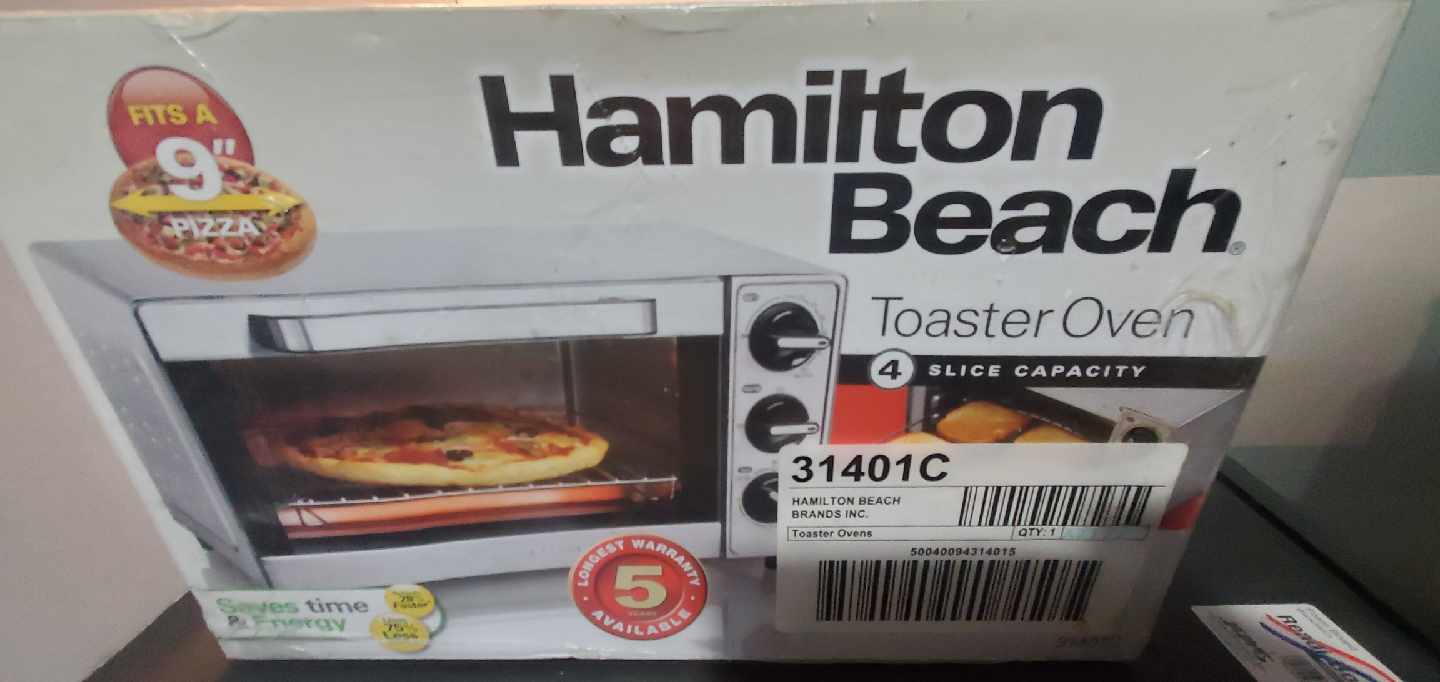 Hamilton Beach Toaster Oven - 4 Slice Capacity