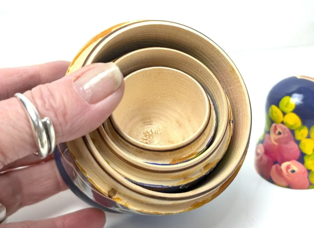 Russian Nesting Dolls ~ Matryoshka Wood Doll Set ~ Hand Painted image indicator(8)