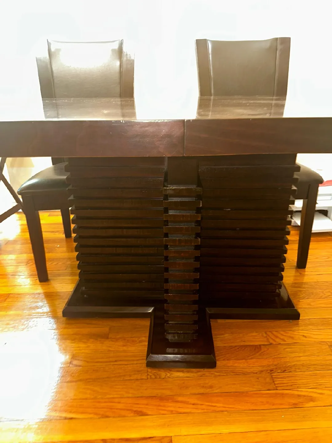 Dark Brown Dining Table with 4 Chairs image indicator(2)