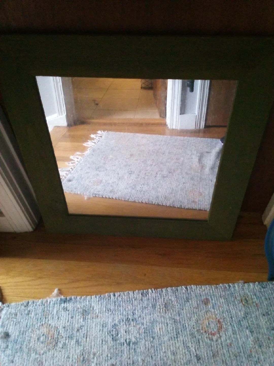 Green Framed Mirror thumbnail