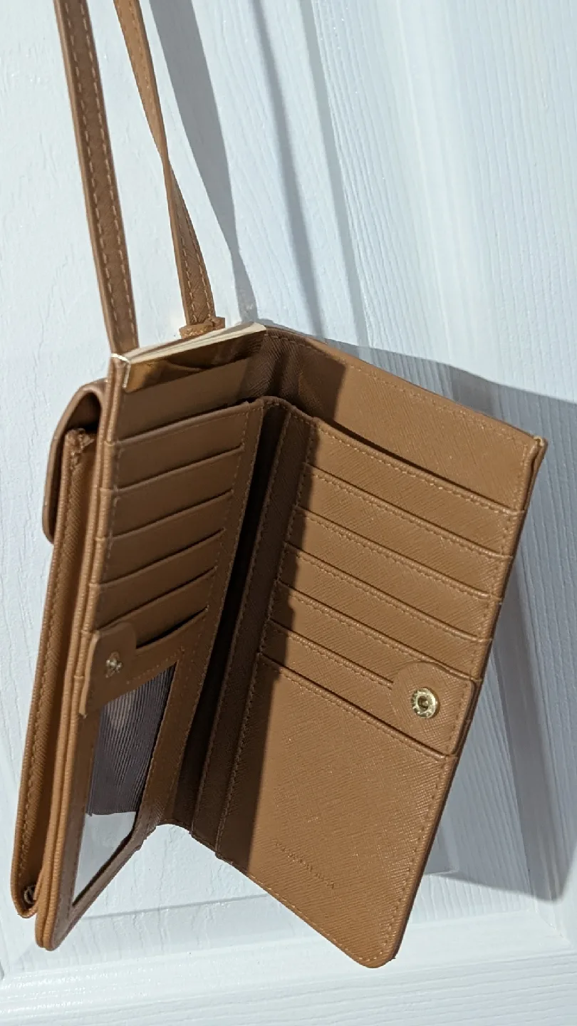 Madden Girl Tan Crossbody Wallet image indicator(3)