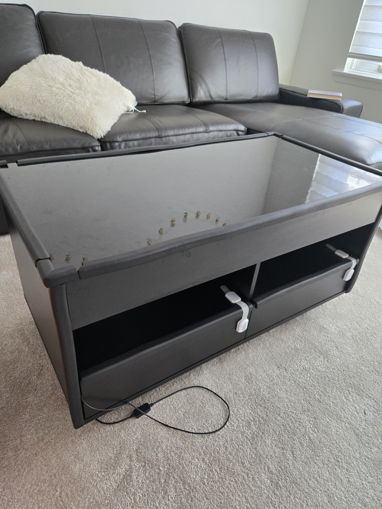 Black Lift Top Coffee Table - photo 2