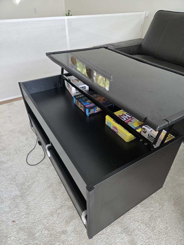 Black Lift Top Coffee Table - photo 3