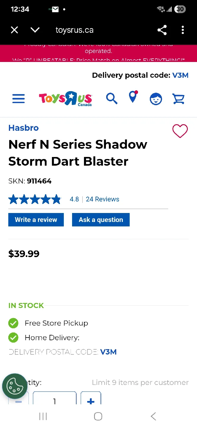 Nerf rifle  n series blaster and dart 4 available image indicator(10)