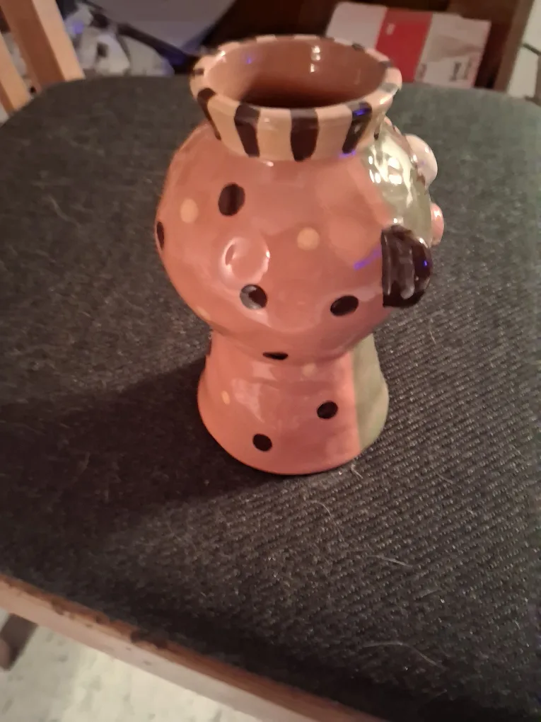 Unique Handmade Face Vase image indicator(3)