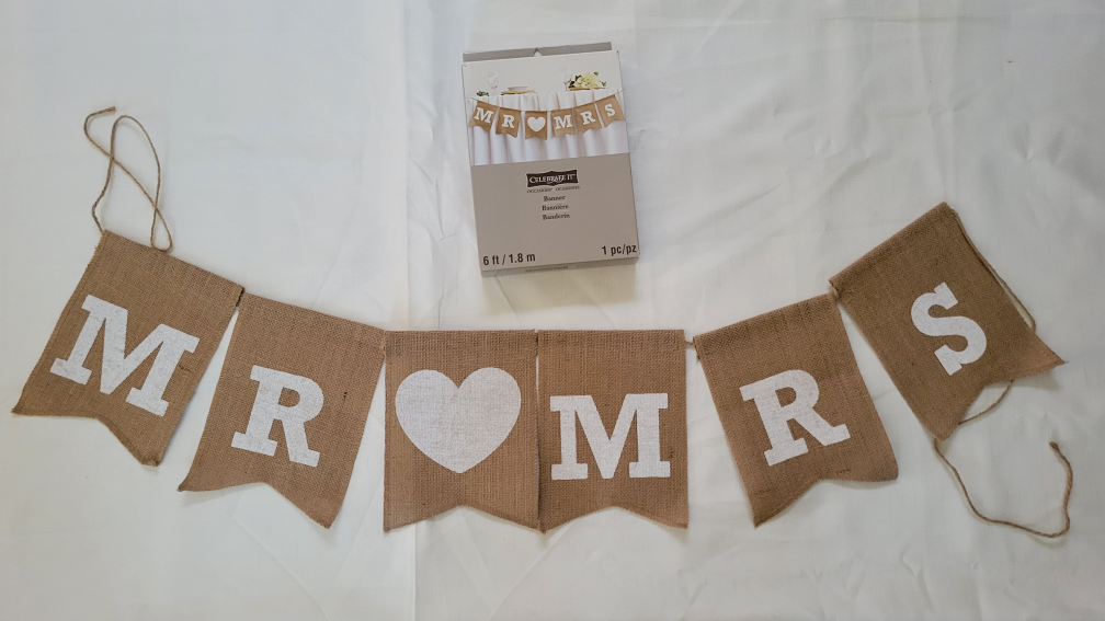 BrandNew Wedding Decor Burlap Mr & Mrs Banner