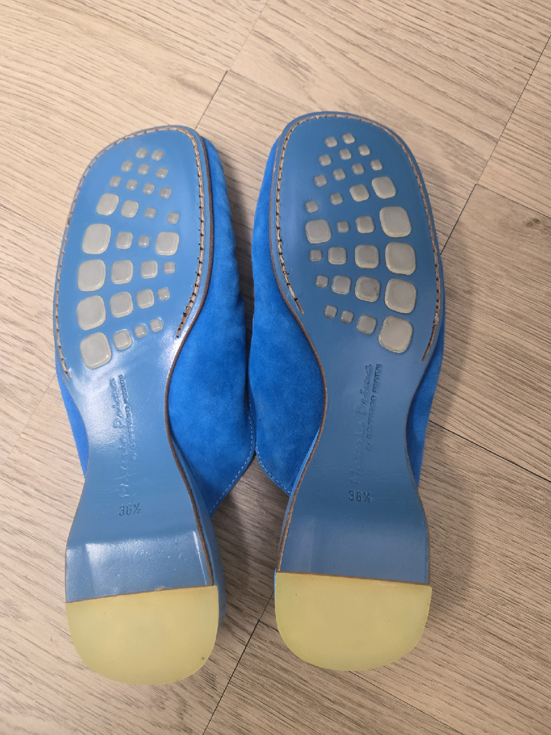 Materia Prima by Goffredo Fantini Blue Slides - Size 36 1/2 - photo 3
