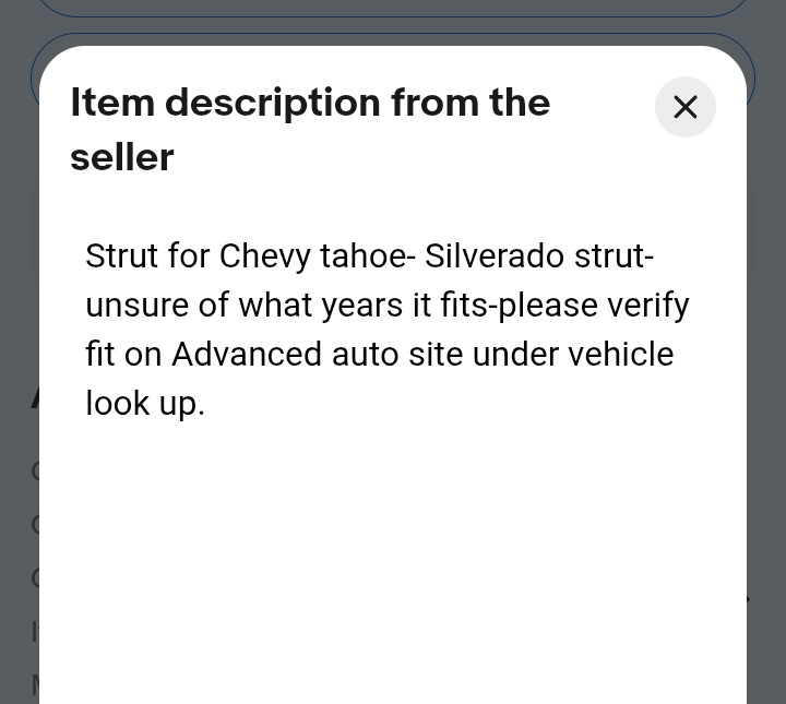 Chevy Tahoe/Silverado Strut - photo 4