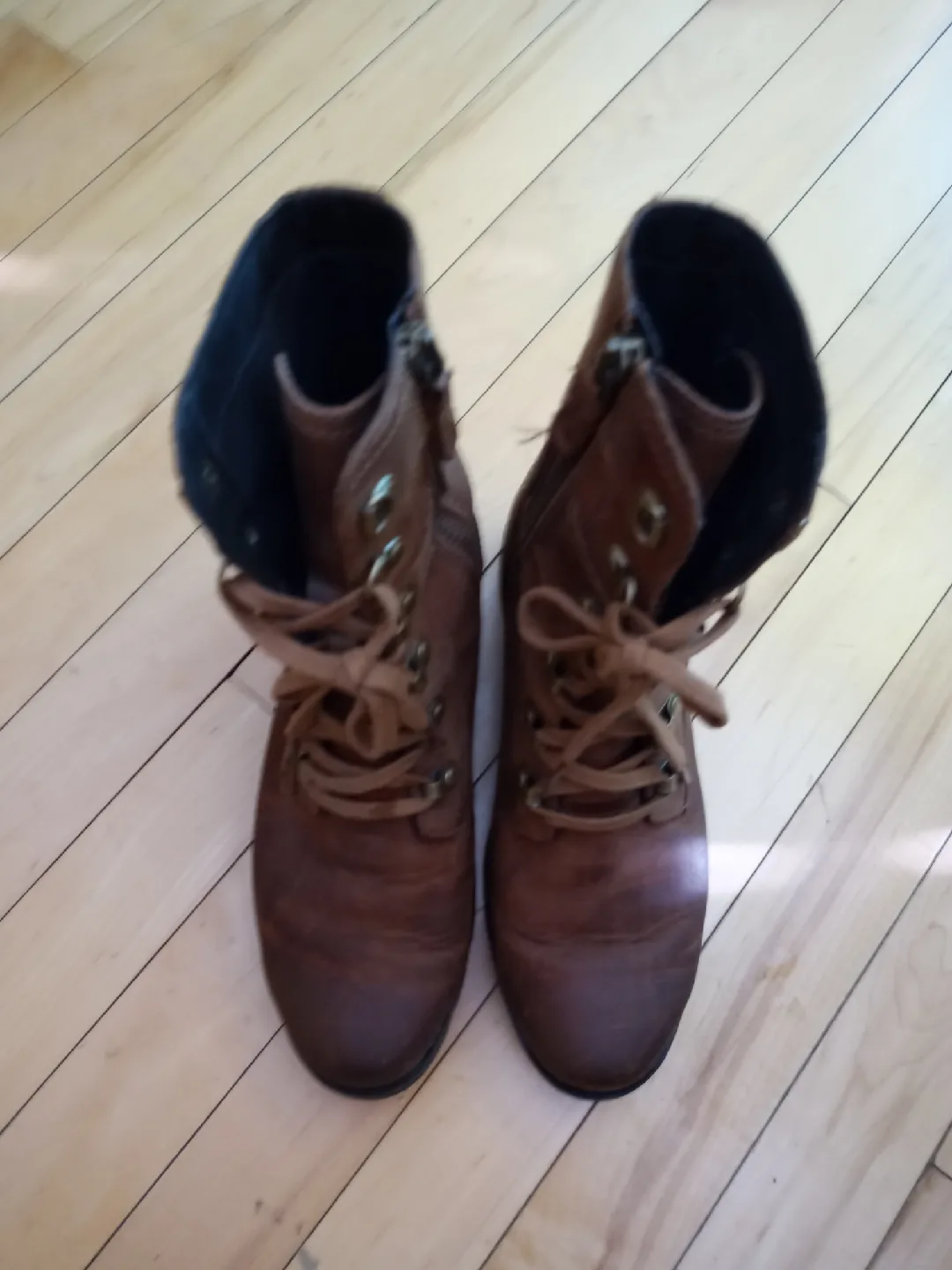 Sorel Brown Leather Ankle Boots