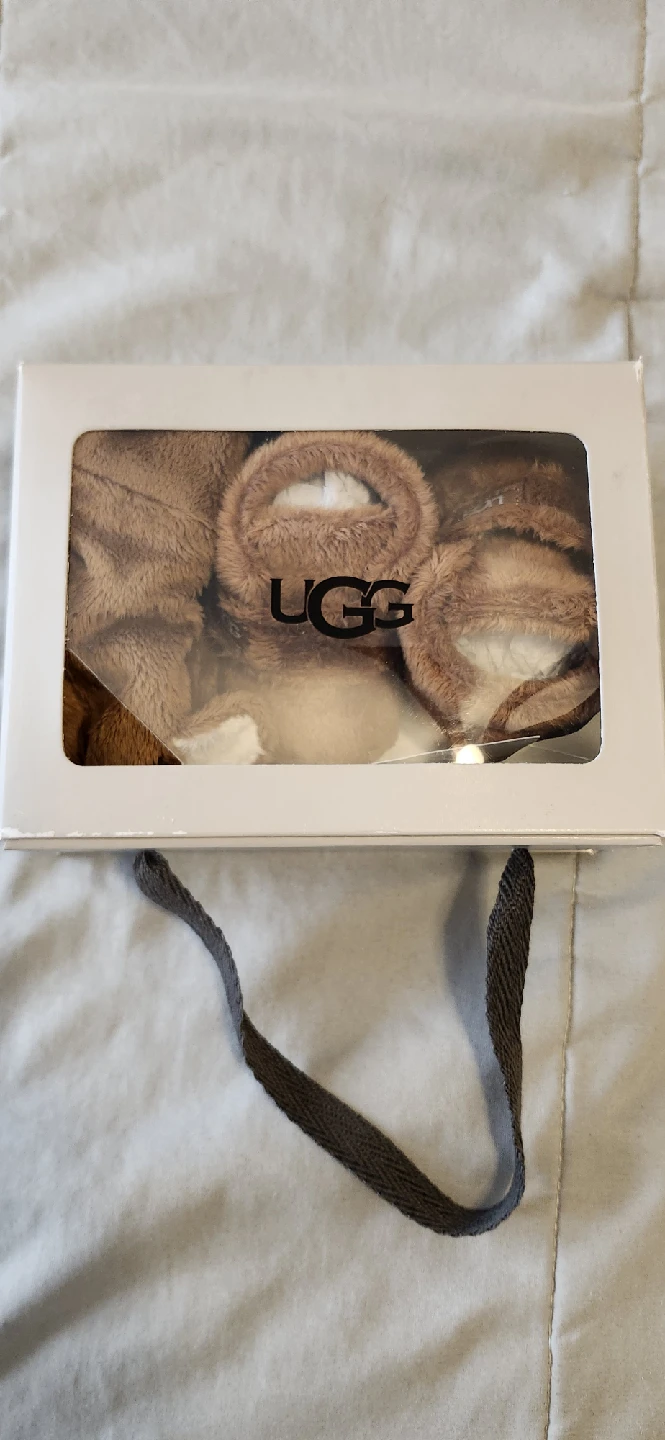 UGG Brown Baby Hat & Booties Set - New - photo 2