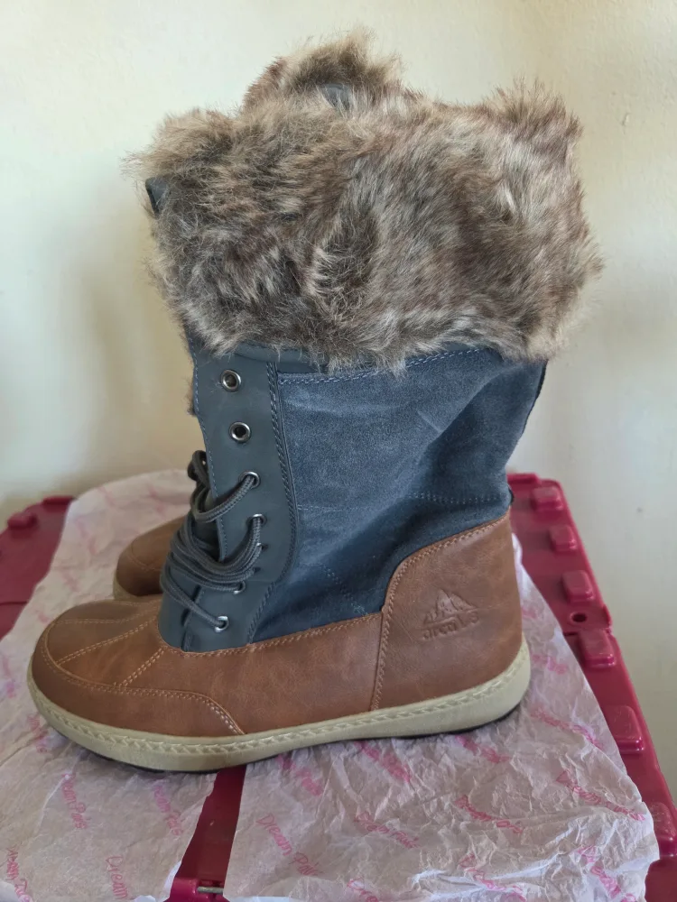 Arctic Trail Winter Boots, Brown & Grey size 12 image indicator(4)
