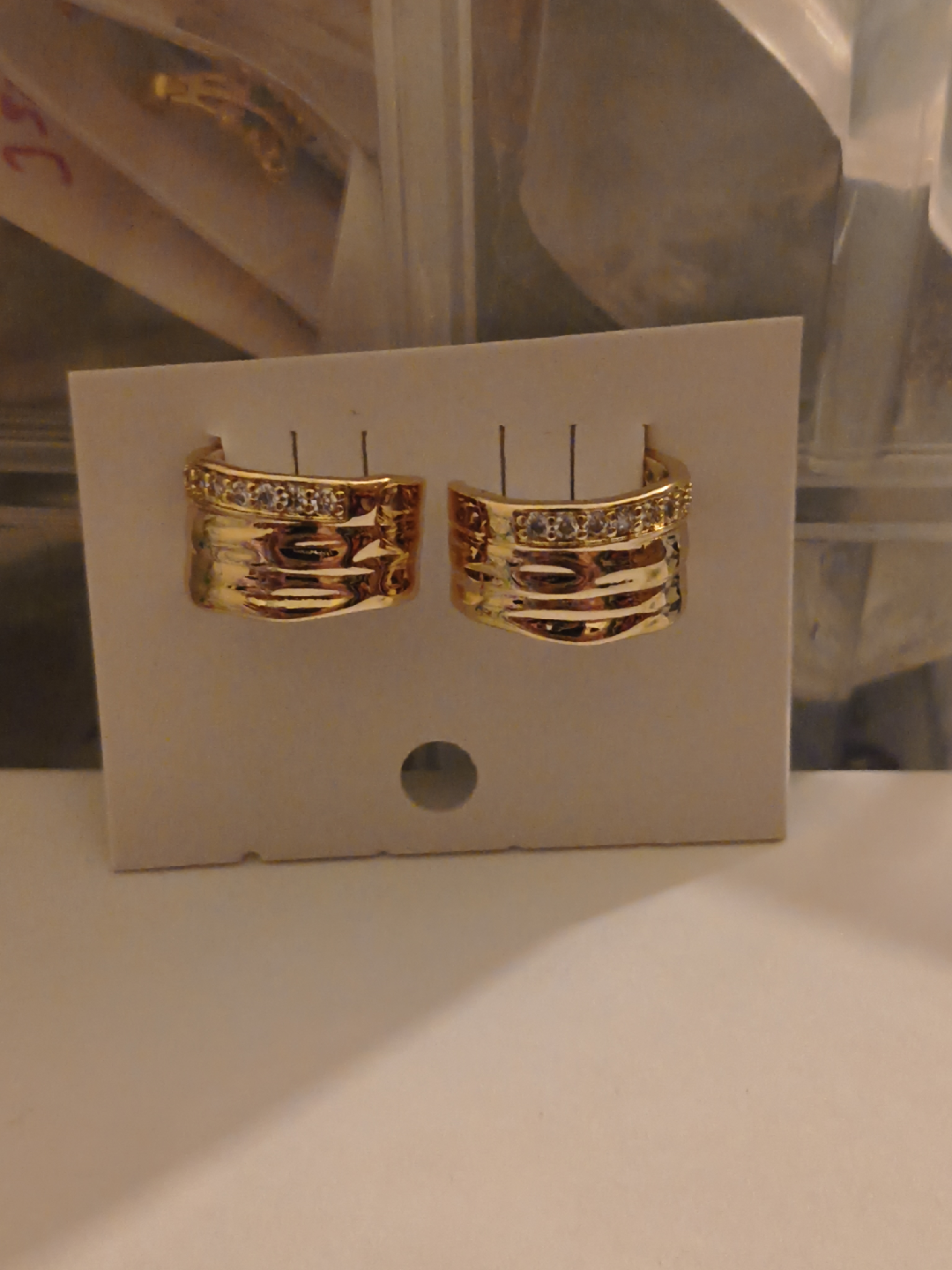 Gold Tone Hoop Earrings