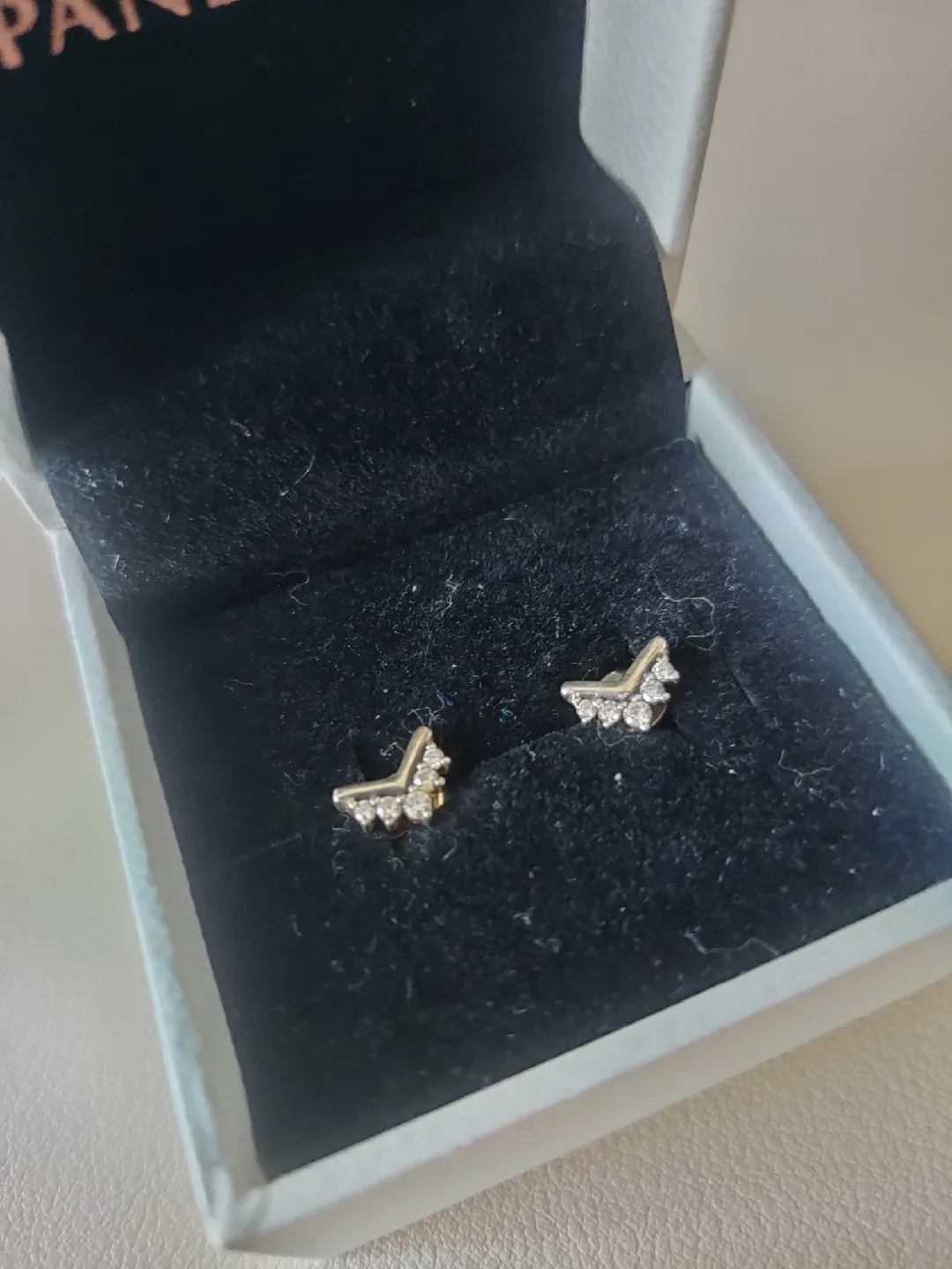 Pandora Tiara Wishbone Stud Earrings image indicator(3)