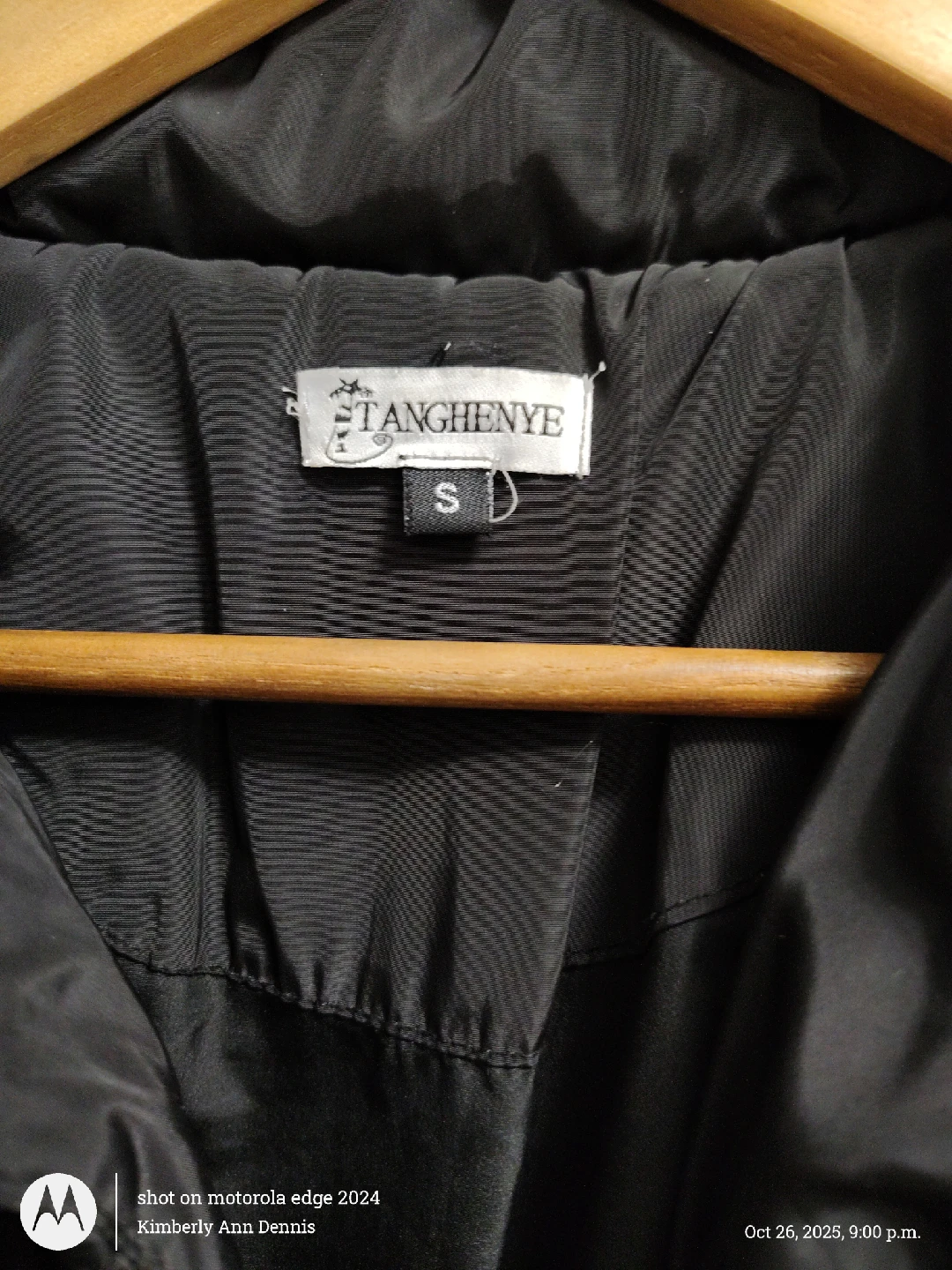 Tanghenye Black Puffer Coat - Size S - photo 3