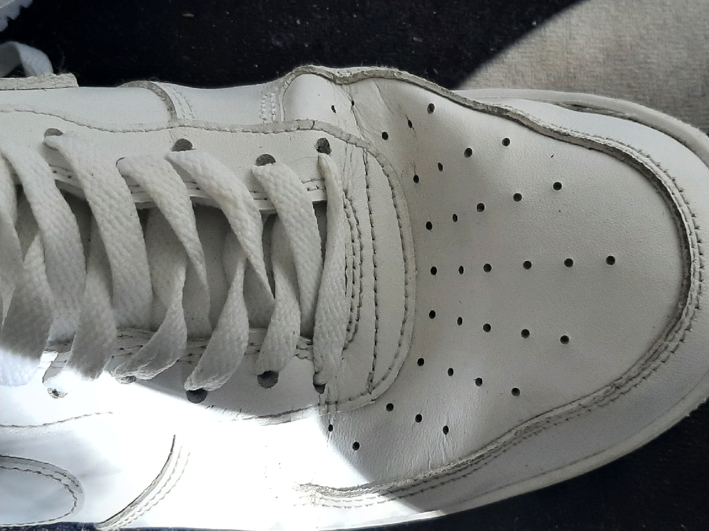 Nike Air Force 1 White Sneakers - photo 2