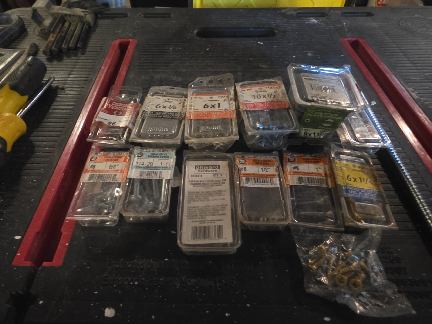 Assorted Screws and Fasteners