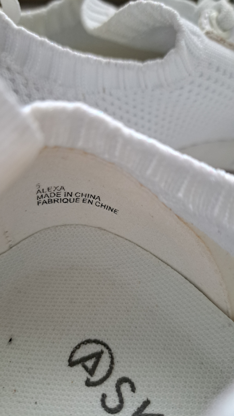 Askya White Knit Sneakers Size 5 - photo 5