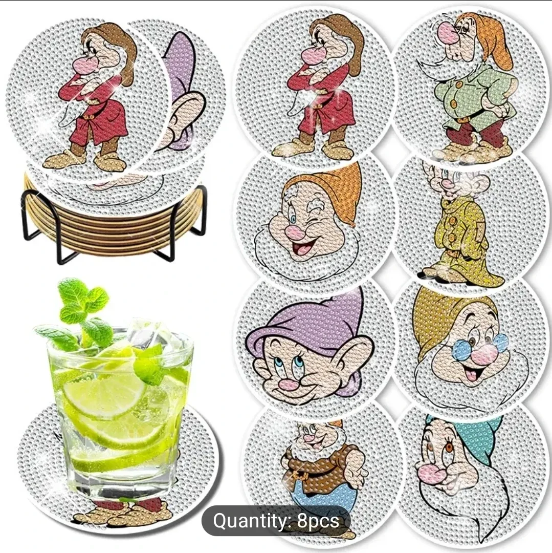 Diamond Painting Coasters - Disney Princess/Hello Kitty image indicator(5)