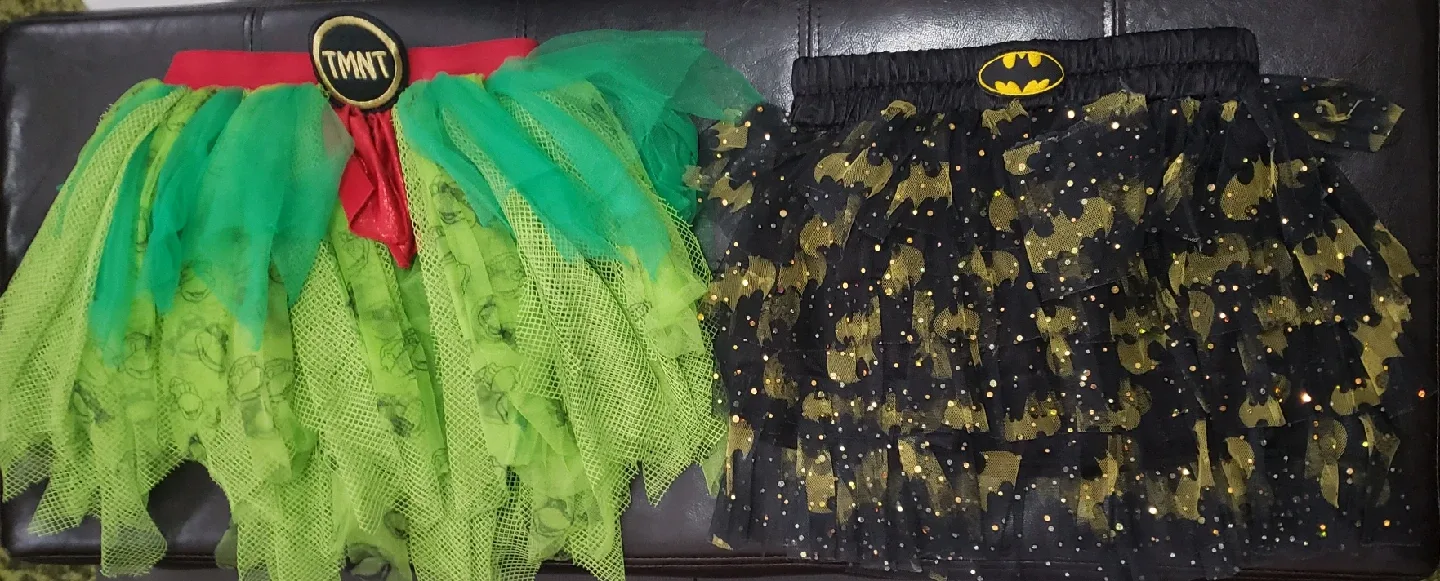 Nickelodeon TMNT & DC Comics Batman Halloween skirts thumbnail
