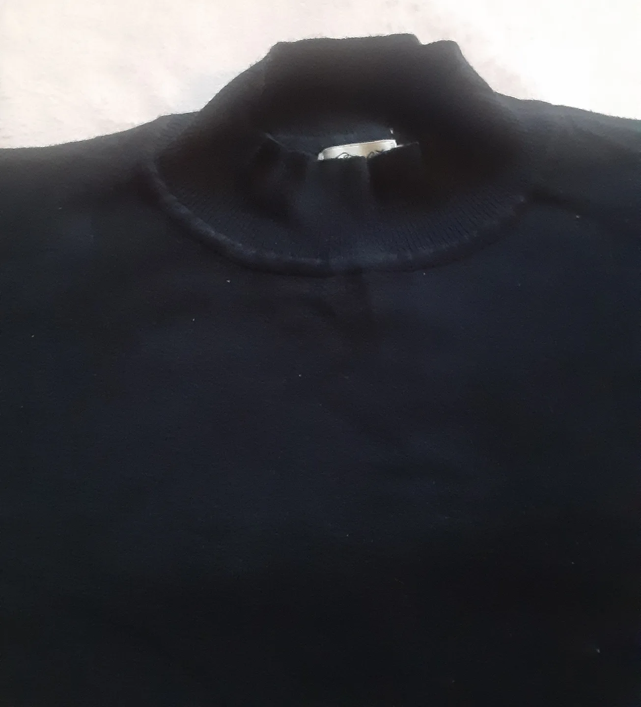 Cielo Women's Black Mock Neck Pullover Knit Sweater image indicator(4)