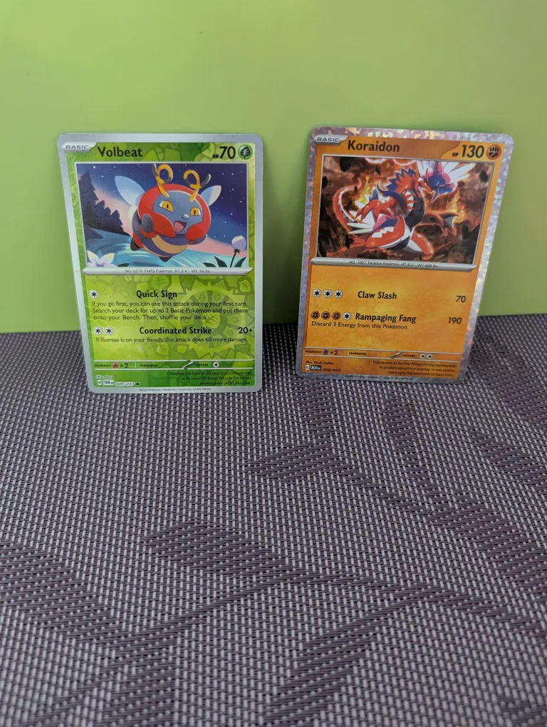 🧡Volbeat & Koraidon Pokemon Cards thumbnail