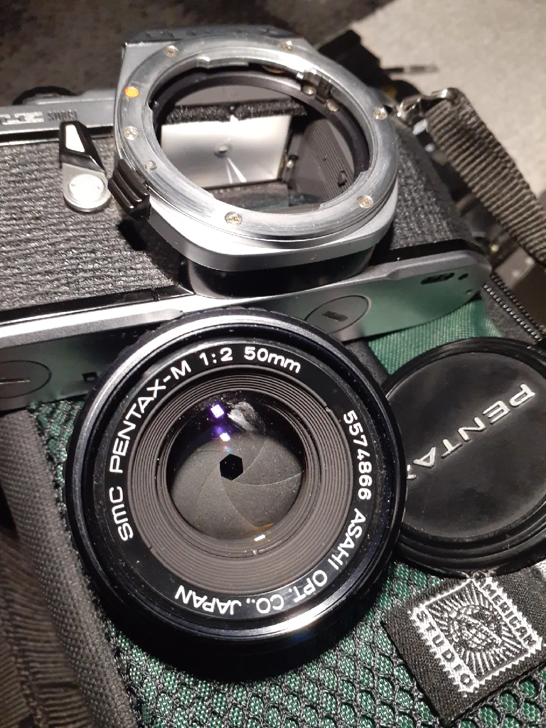 Pentax ME Super w/ Bag, SMC Pentax-M 50mm Lens & more image indicator(2)
