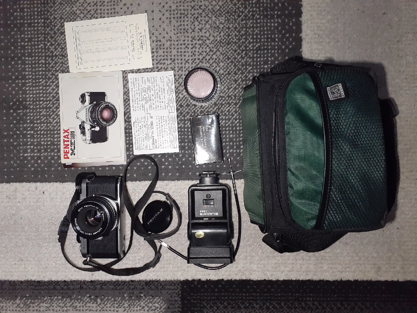 Pentax ME Super w/ Bag, SMC Pentax-M 50mm Lens & more image indicator(3)