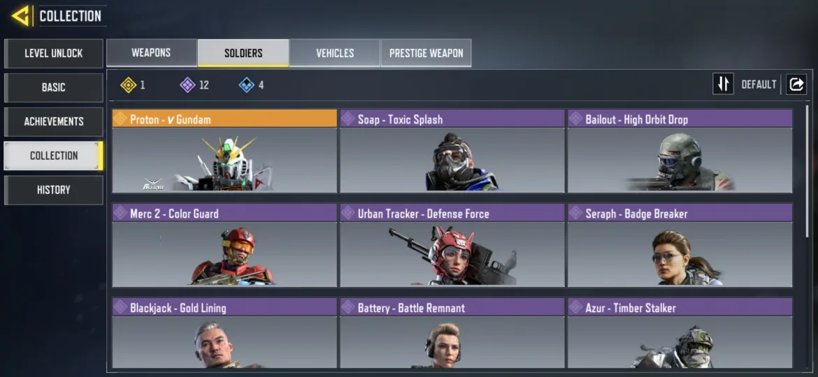 Gundam Mobile Suit COD account for mobile for sale image indicator(6)