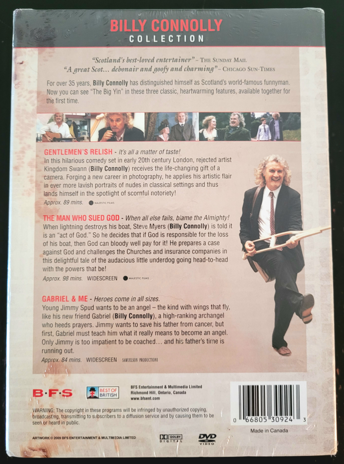 Billy Connolly 3 Disc Set Brand New - photo 2