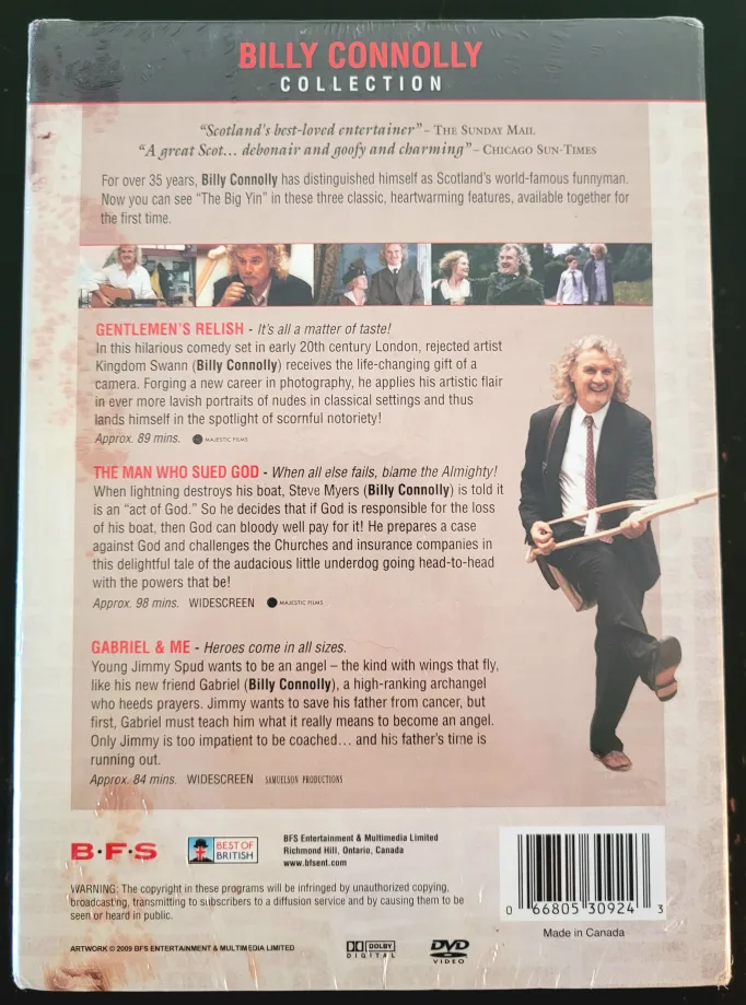 Billy Connolly 3 Disc Set Brand New image indicator(2)