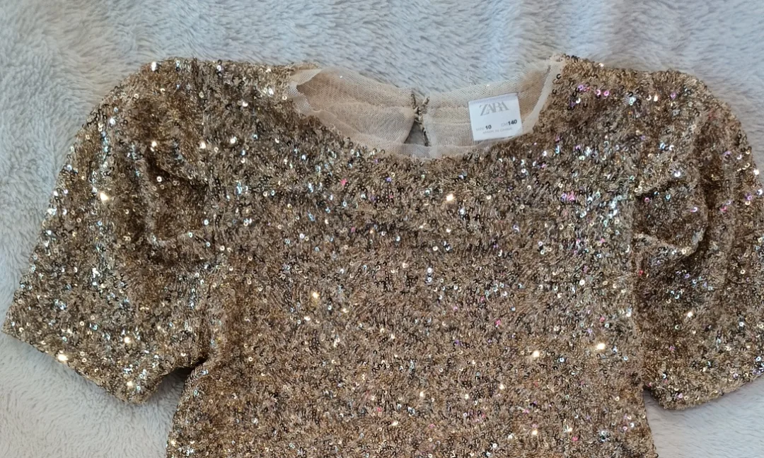 Zara Kids Sequin Top - Size 10 image indicator(4)