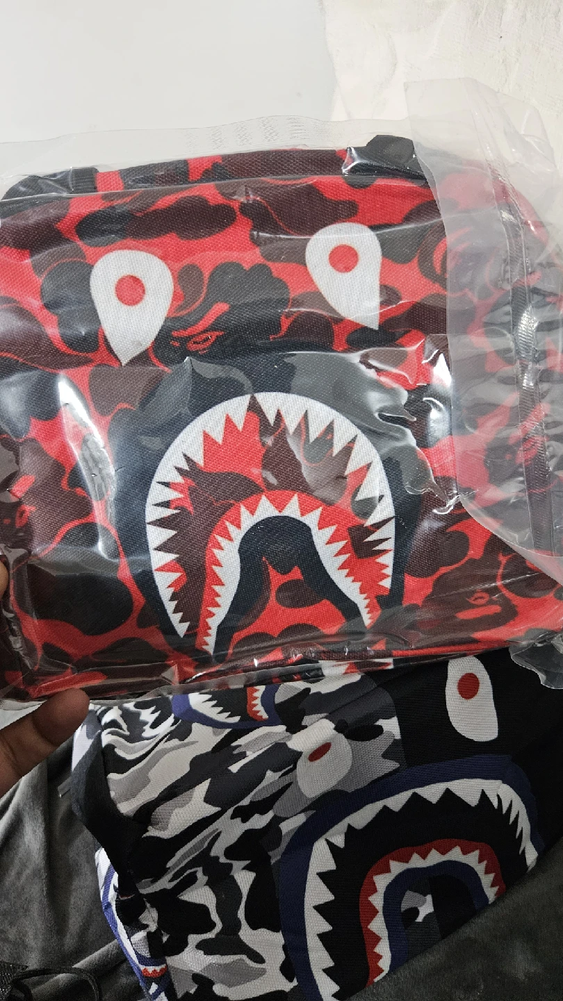 BAPE Shark Camo Lunch Bag - photo 3