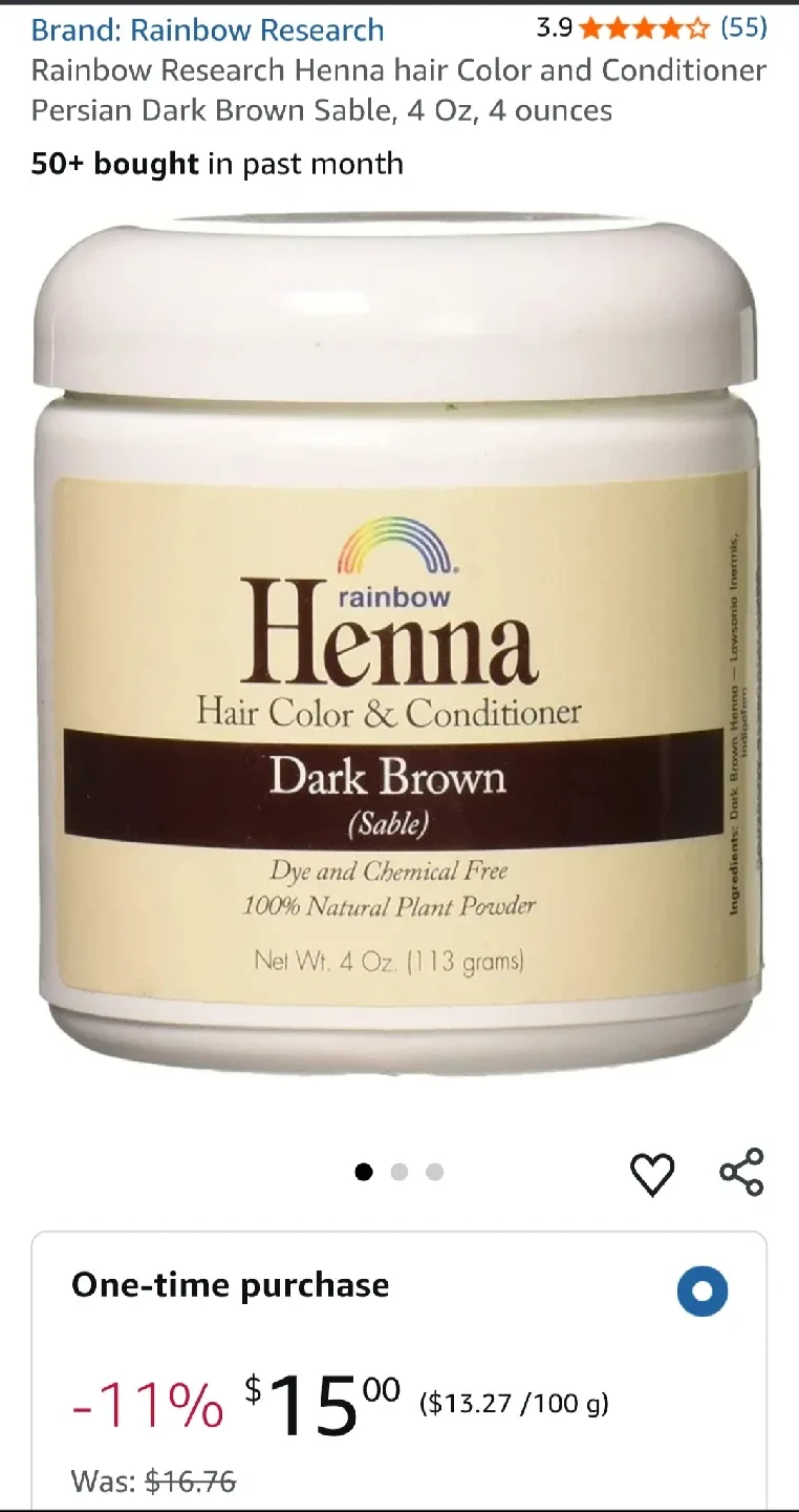 Rainbow Henna Hair Color - Dark Brown (Sable) image indicator(3)