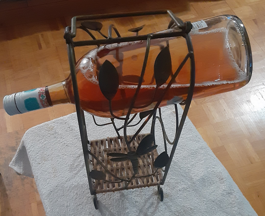 Metal Bottle Rack with Dragonfly Design - photo 3