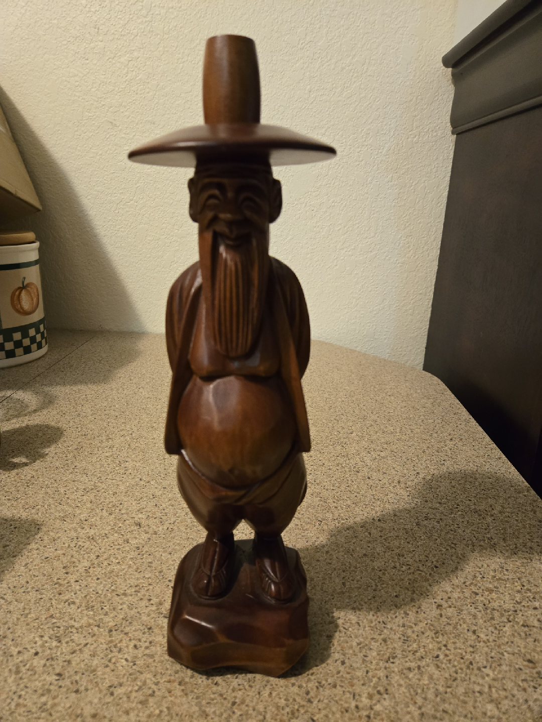 15" Wooden Carved Figure